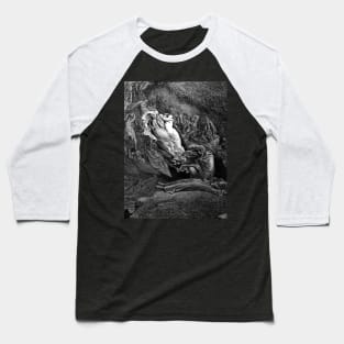 High Resolution Gustave Doré Illustration Dante Faints Baseball T-Shirt